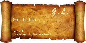 Gut Lilla névjegykártya