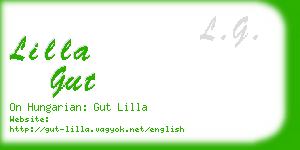 lilla gut business card